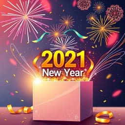  2021 New Year Email Template icon