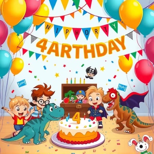 4th Birthday Party Ideas Boy featured image