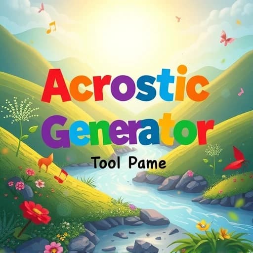Acrostic Poem Generator featured image