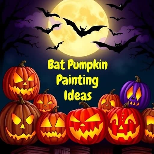 Bat Pumpkin Painting Ideas featured image