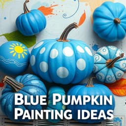  Blue Pumpkin Painting Ideas icon