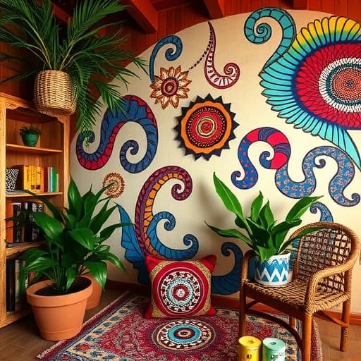  Boho Wall Painting Ideas featured image