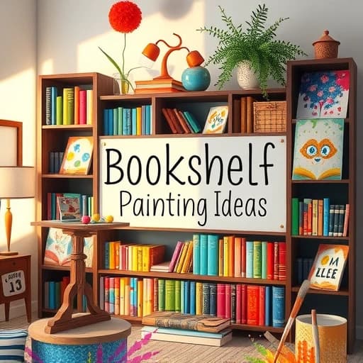  Bookshelf Painting Ideas featured image