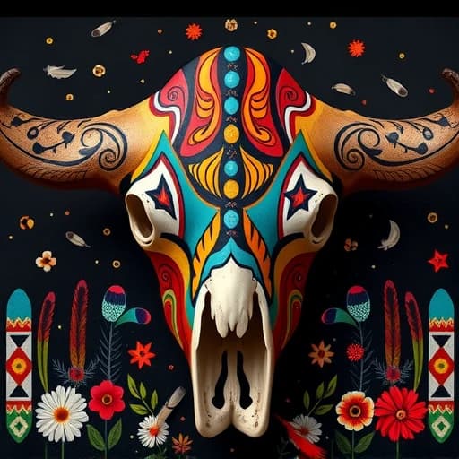 Buffalo Skull Painting Ideas featured image