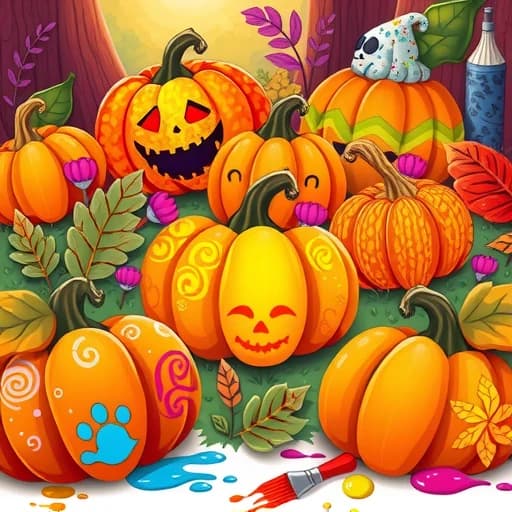Bumpy Pumpkin Painting Ideas featured image