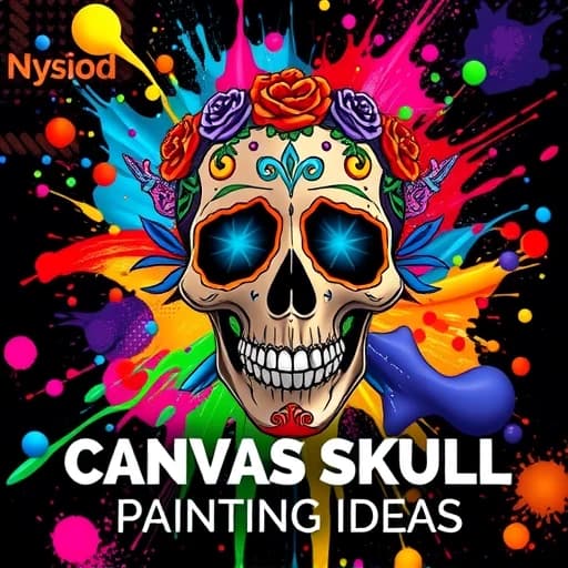 Canvas Skull Painting Ideas featured image