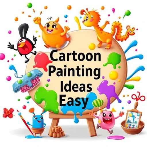 Cartoon Painting Ideas Easy featured image