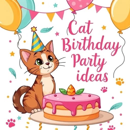 Cat Birthday Party Ideas featured image