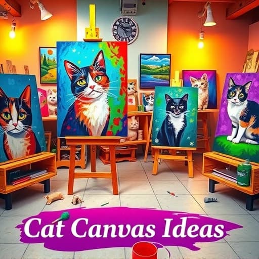 Cat Canvas Painting Ideas featured image