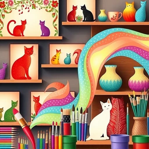 Cat Pottery Painting Ideas featured image