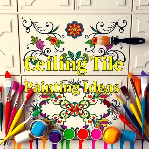 Ceiling Tile Painting Ideas featured image