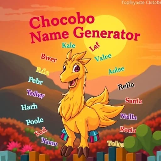 Chocobo Name Generator featured image