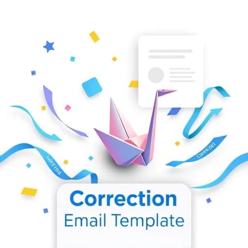 Correction Email Template featured image
