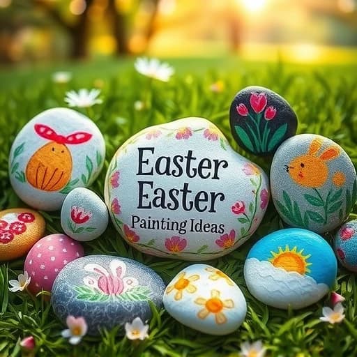 Easter Rock Painting Ideas featured image