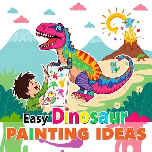 Easy Dinosaur Painting Ideas featured image