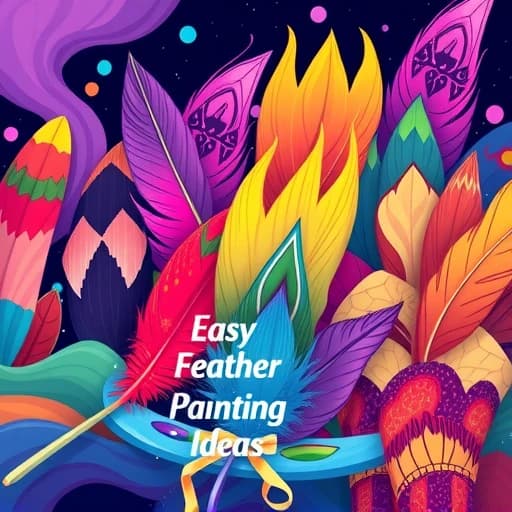 Easy Feather Painting Ideas featured image