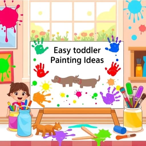  Easy Toddler Painting Ideas featured image