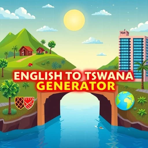 English to Tswana Generator featured image