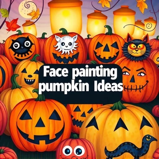 Face Painting Pumpkin Ideas featured image