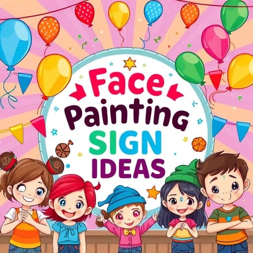 Face Painting Sign Ideas featured image