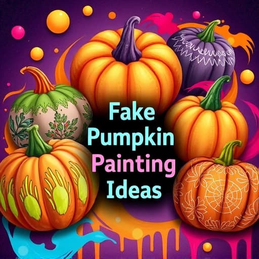 Fake Pumpkin Painting Ideas featured image