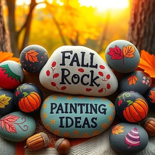 Fall Rock Painting Ideas featured image