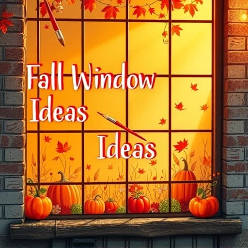 Fall Window Painting Ideas featured image