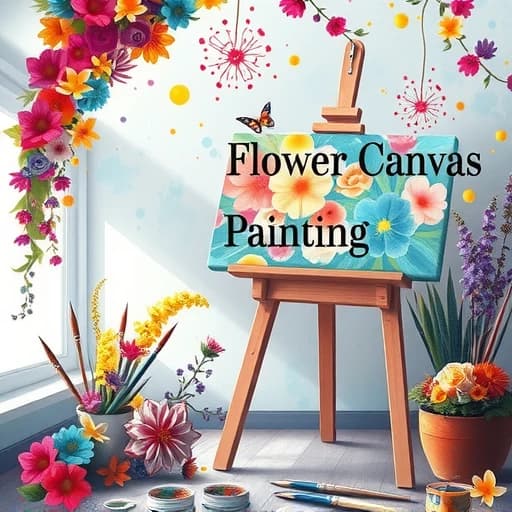 Flower Canvas Painting Ideas featured image