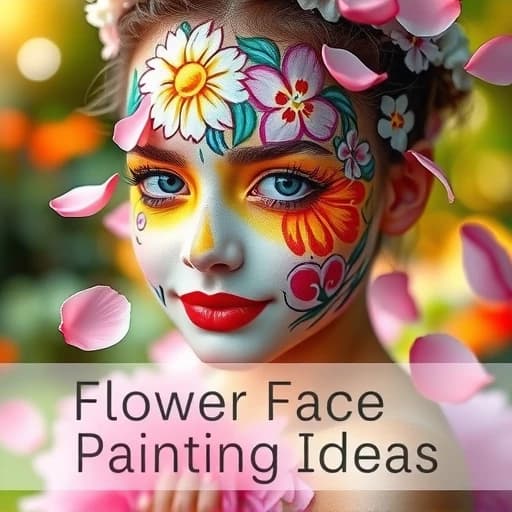Flower Face Painting Ideas featured image