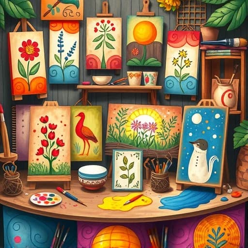 Folk Art Painting Ideas featured image