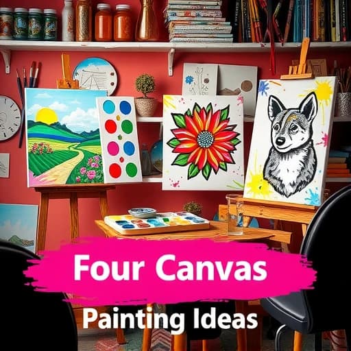 Four Canvas Painting Ideas featured image
