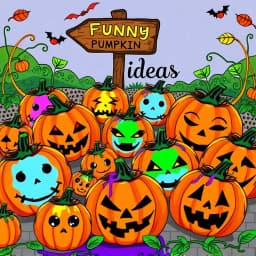  Funny Pumpkin Ideas Painting icon