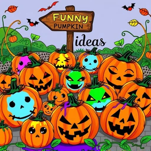 Funny Pumpkin Ideas Painting featured image