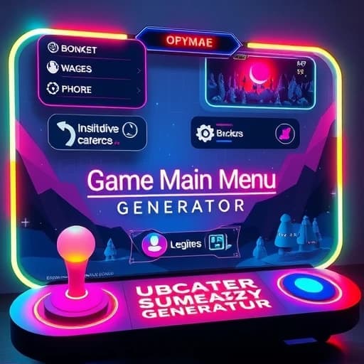  Game Main Menu Generator featured image