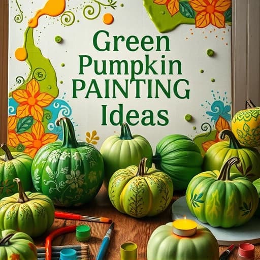 Green Pumpkin Painting Ideas featured image