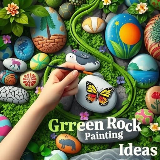 Green Rock Painting Ideas featured image
