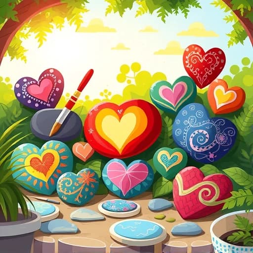Heart Rock Painting Ideas featured image