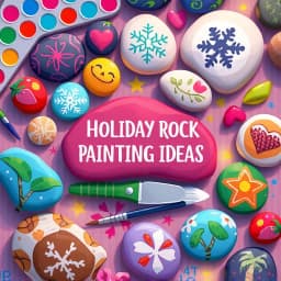  Holiday Rock Painting Ideas icon