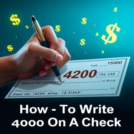 How To Write 4000 On A Check featured image