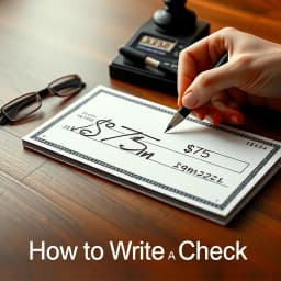  How to Write a Check for $75 icon