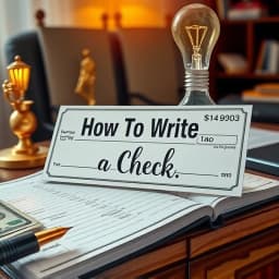  How to Write a Check to Cash icon