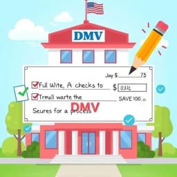  How to Write a Check to DMV icon