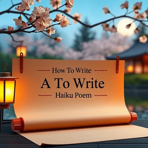 How To Write A Haiku Poem featured image
