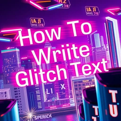 How to Write Glitch Text featured image