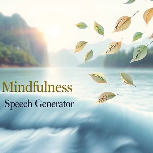 Mindfulness Speech Generator featured image