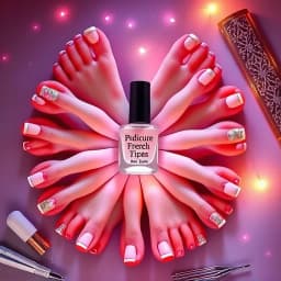  Pedicure French Tip Ideas icon