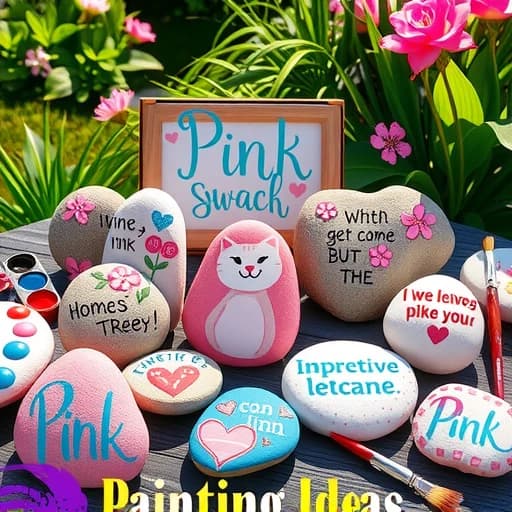 Pink Rock Painting Ideas featured image