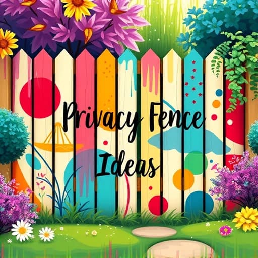 Privacy Fence Painting Ideas featured image