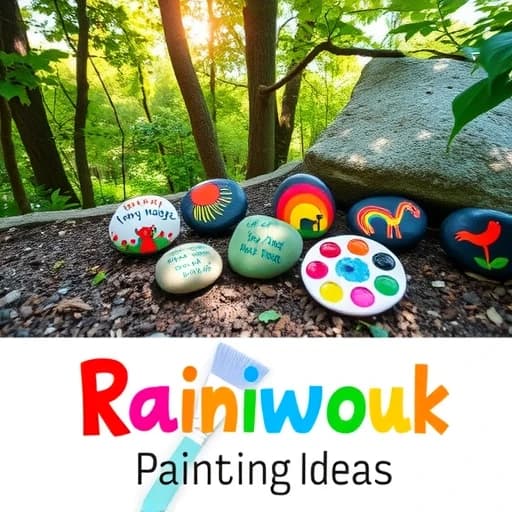 Rainbow Rock Painting Ideas featured image