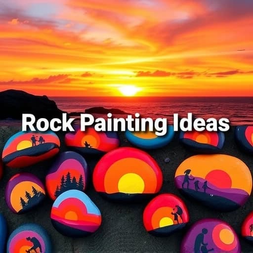 Rock Painting Ideas Sunset featured image
